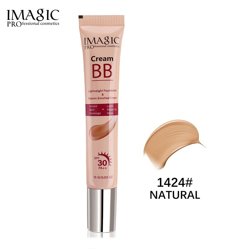 IMAGIC Natural BB Cream  Lightweigh  Hydrating Formula  All in One Skin Perfecting Cream with SPF Protection (1424 NATURAL)