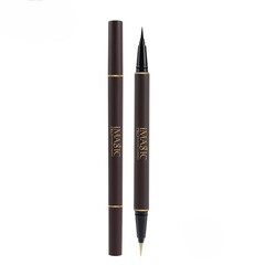 IMAGIC Long Lasting Double Ended Duo Eyeliner  Dual Tip for Precision & Versatility  Smudge Proof Waterproof Eye Makeup (GOLDEN SHINE & BLACK MATTE)