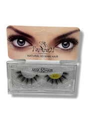 Famina21 Natural 6D/5D Mink Hair Eyelashes, (A), (A11), Black