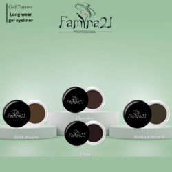 FAMINA21 Lasting Gel Eyebrow - 5g, Shade 04  Long-Lasting Brow Gel for Defined and Natural Brows (Ebony)