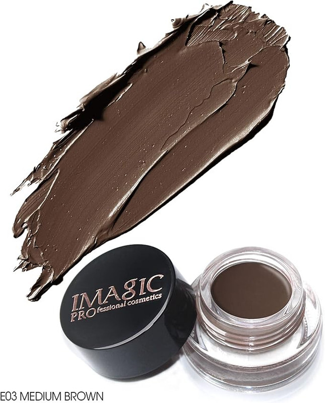 IMAGIC 6 Color Eyebrow Gel Kit with 2 in 1 Brush  Waterproof Long Lasting Brow Gel for Perfectly Defined Brows (Medium Brown)