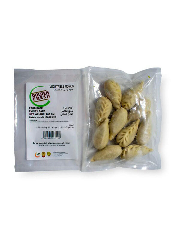 

Golden Fresh Vegetable Dimsum Momos, 10 Pieces, 200g