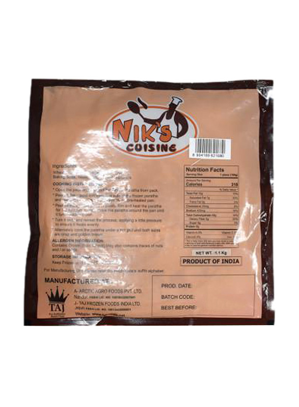 Niks Cousine Wheat Paratha, 10 Inch, 9 Pieces