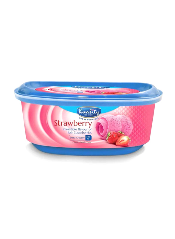 Kwality Strawberry Ice Cream, 500ml