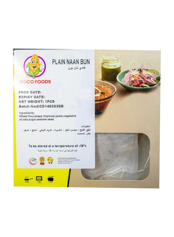 Sidco Foods Plain Naan Bun, 1 Piece