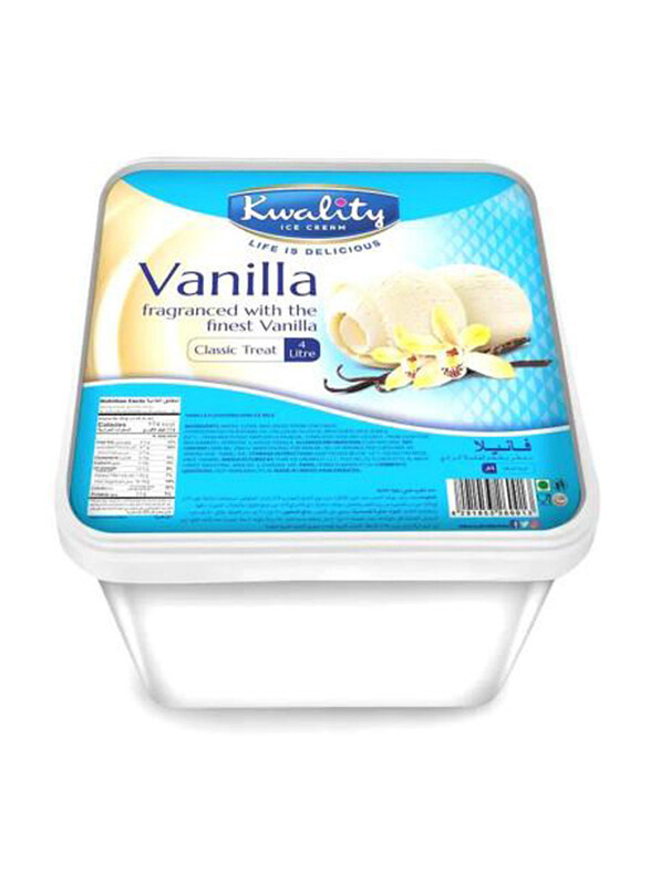 

Kwality Vanilla Ice Cream, 4 Liters