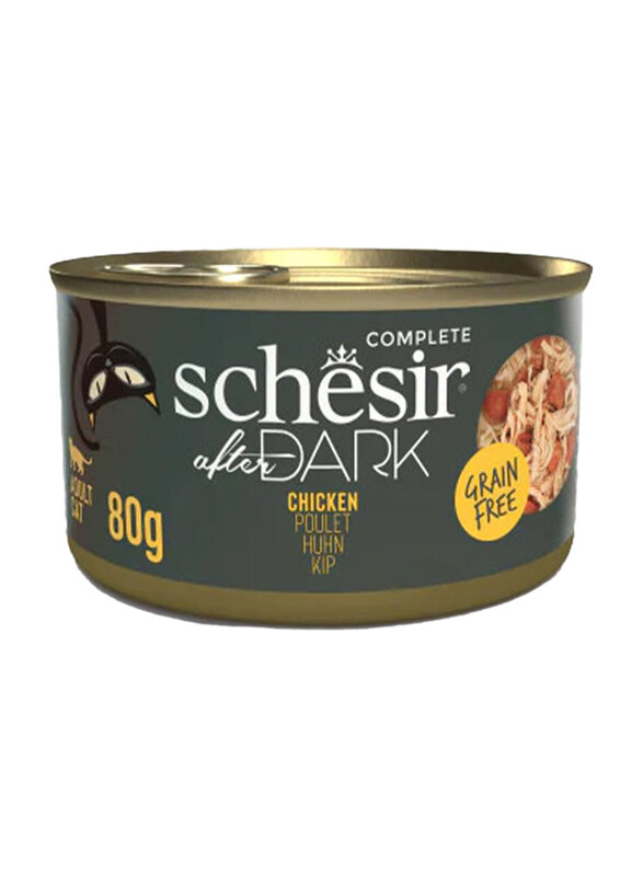 

Schesir After Dark Complete Chicken Wet Adult Cat Wholefood in Broth, 12 x 80g