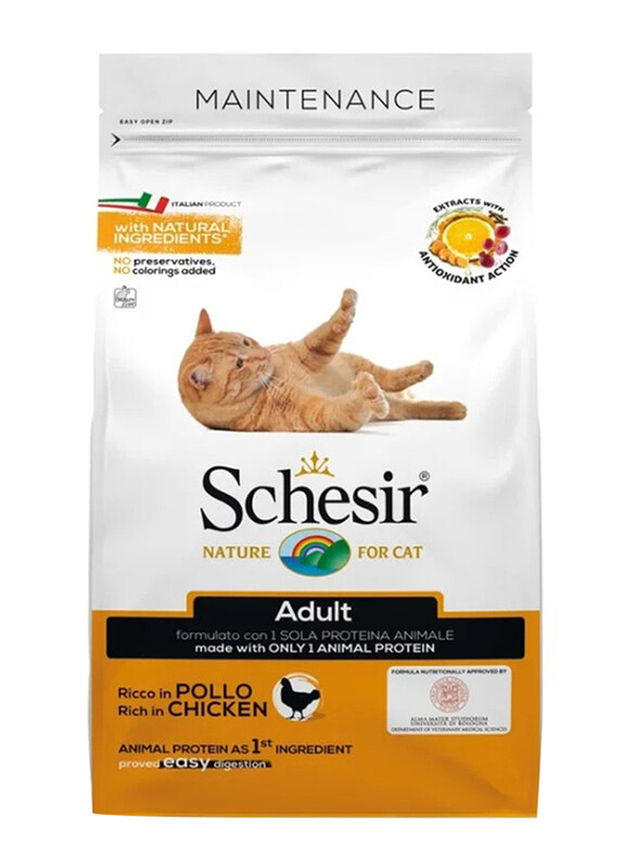 

Schesir Maintenance Dry Adult Cat Food with Chicken, 1.5 Kg