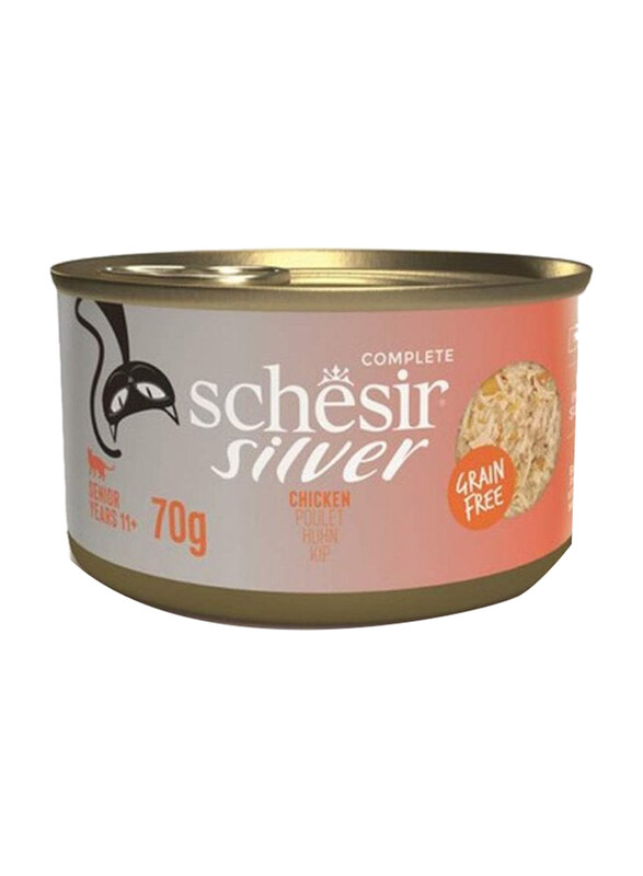 

Schesir Silver Chicken Wet Senior Cat Wholefood, 12 x 70g