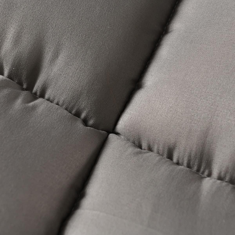 The Home Mart Fabric Soft Material Mattress Topper, 200 x 150cm, Queen, Grey
