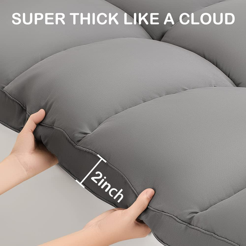 The Home Mart 1000 GSM Cooling Extra Thick Soft Mattress Protector Cover with 8"-21" Deep Pocket, Twin XL, Grey