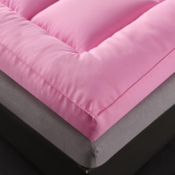 The Home Mart Fabric Soft Material Mattress Topper, 200 x 150cm, Queen, Pink