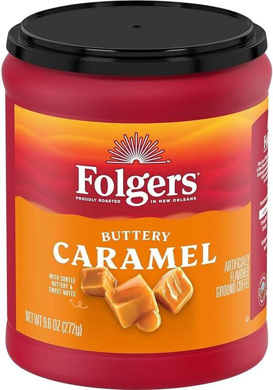 

Folgers Buttery Caramel Flavored Ground Coffee, 272 g