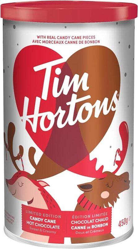 

Tim Hortons Limited Edition Candy Cane Hot Chocolate, Sweet and Creamy, 450g