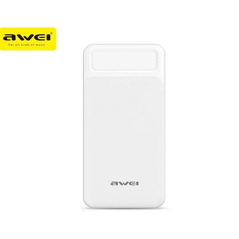 

AWEI P5K 10000 mAh Power Bank (2 input/2 output) - White