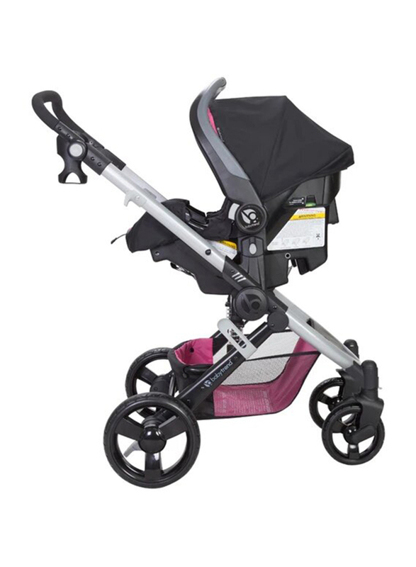 Baby Trend Espy 35 Travel System Baby Girls Stroller, Patagonia, Pink/Black