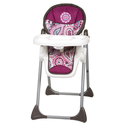 Baby Trend EZ Ride5 Travel System Bloom + Sit Right High Chair Paisley + GoLite ELX Nursery Center Stardust Rose Set, Multicolour