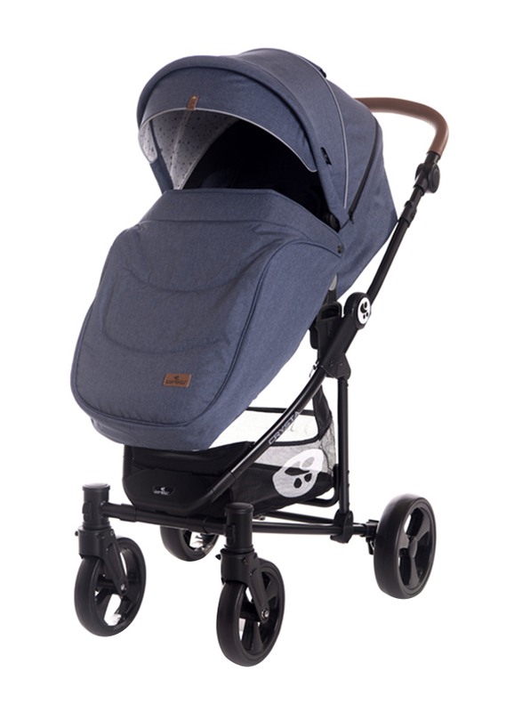 Lorelli Premium Crysta Baby 3-in-1 Stroller, Blue