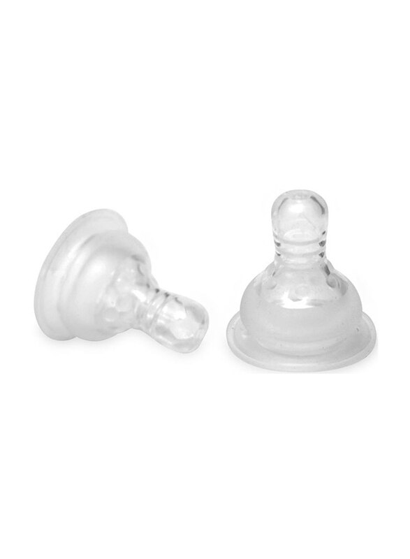 

Generic Baby Care Anti-Colic Normal Nipple, 2 Pieces, Small, Clear