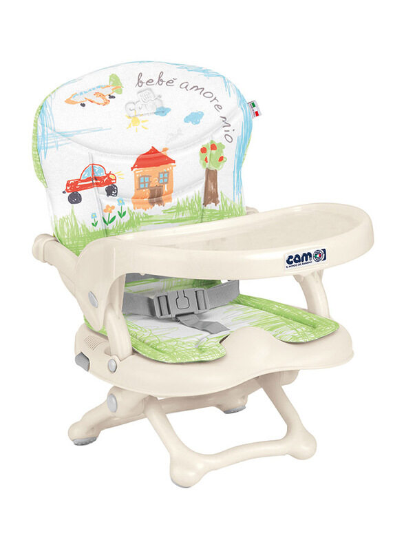 

Cam Smarty Pop Booster Baby Feeding Chair, House, Green