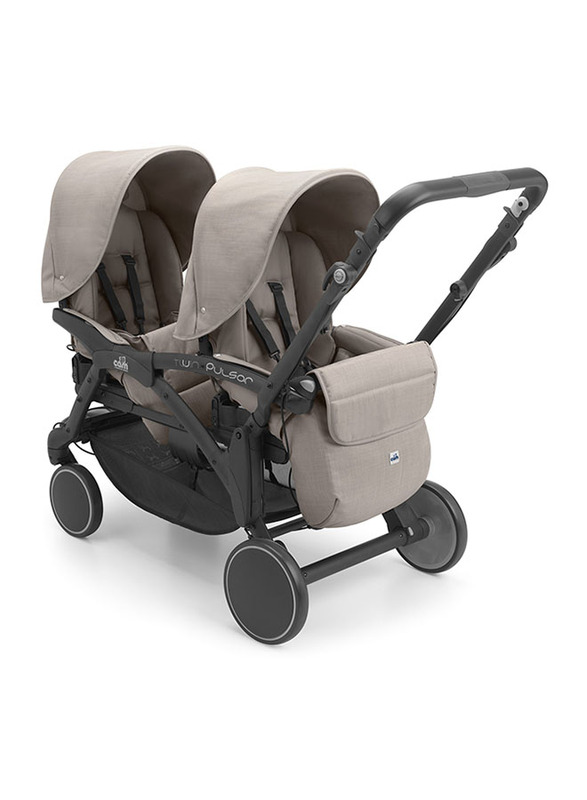 Cam Pulsar Twin Baby Stroller, Beige