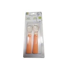Ultra Flexible Silicone Spoon 2Pcs orange