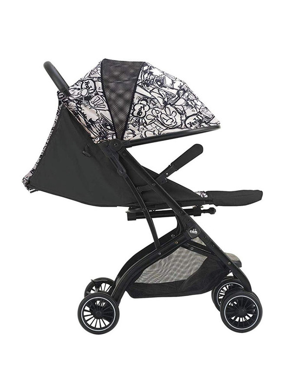 Cam Compass Baby Stroller, Printed White