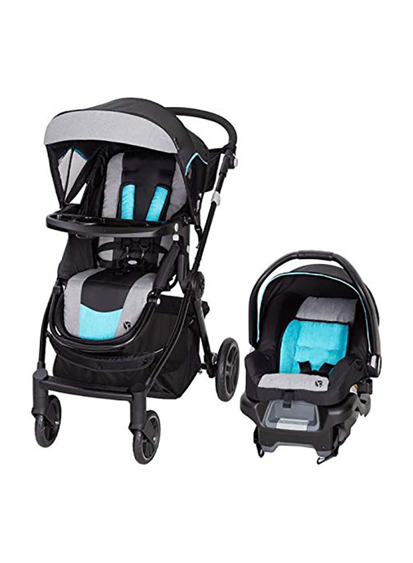 Baby Trend City Clicker Pro Travel System Baby Stroller, Soho Blue, Black