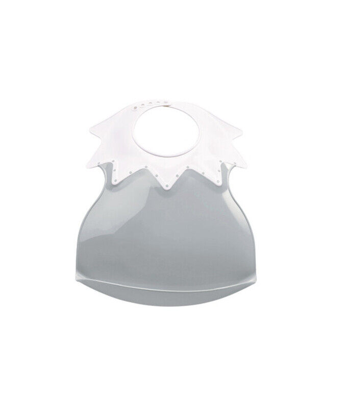 

Thermobaby Harlequin Waterproof Bib W/ Drip Pocket Grey
