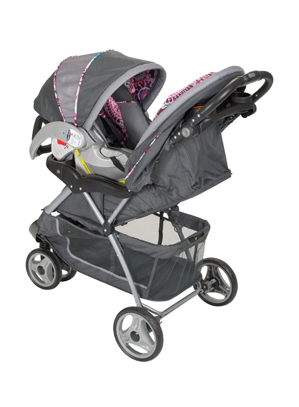 Baby Trend EZ Ride 5 Travel System, Paisley, Grey/Purple