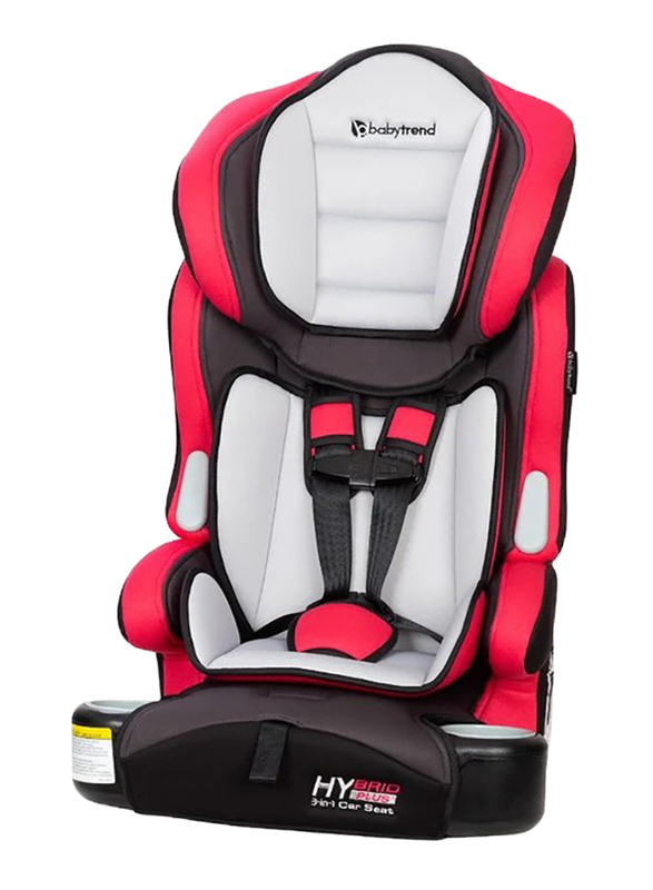 بيبي تريند كرسي السيارة للأطفال هايبرد بلس 3 في 1، أحمر وأسود