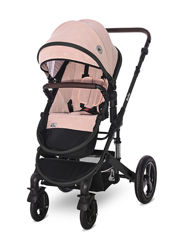 Lorelli Premium Boston 3-in-1 Baby Stroller, Rose