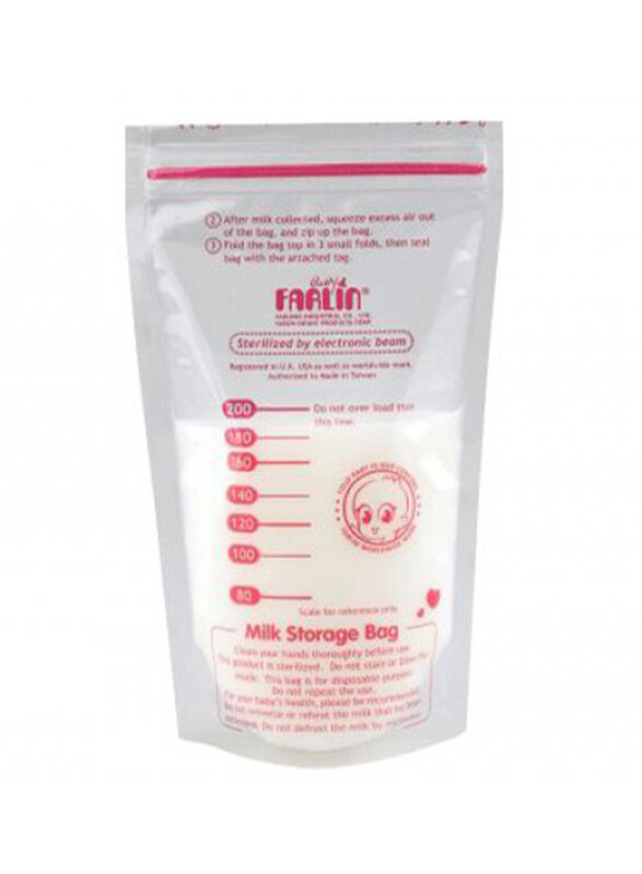 

Farlin 22-Pieces Breast Milk Storage Bag 120ml, Clear
