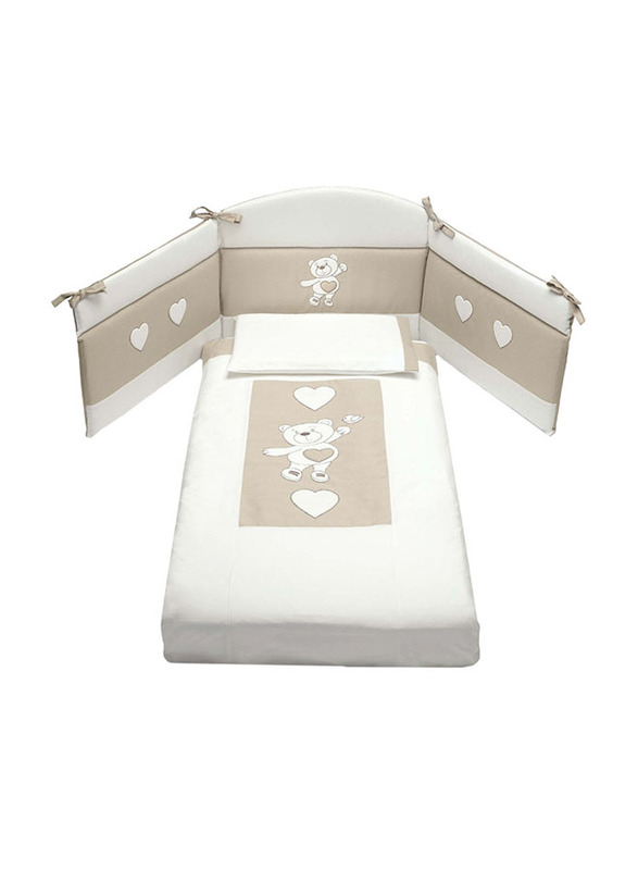 Cam 3-Pieces Duvet Bedding Set for Baby, Beige