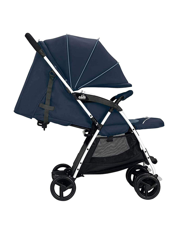Cam Curvi Lightweight Baby Stroller, Navy Blue