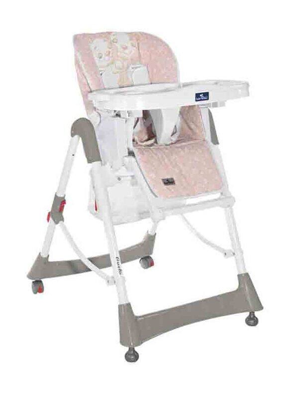 

Lorelli Classic Gusto Baby High Chair Satin, Hug, Pink