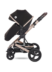 Lorelli Premium Boston 3-in-1 Baby Stroller, Black