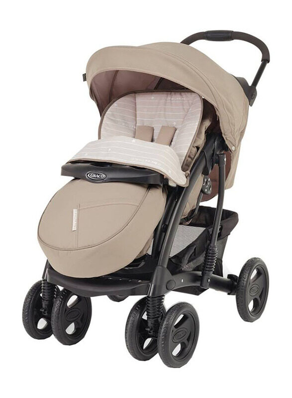 

Graco Quattro Deluxe Travel System Baby Stroller, Beige