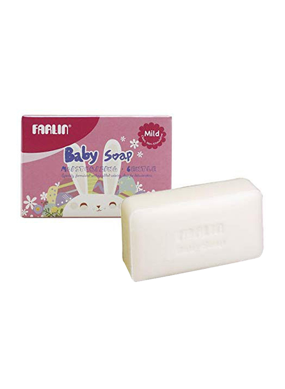 Farlin 80gm Mild Baby Soap Moisturising Gentle for Kids, White