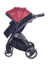 Lorelli Premium Baby Stroller Adria, Black/Red