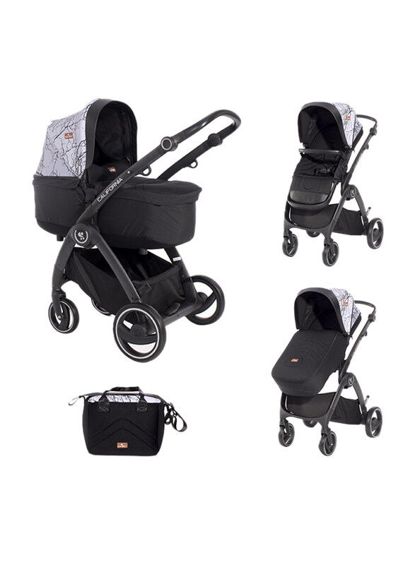 

Lorelli Classic Baby Stroller California, Grey Marble