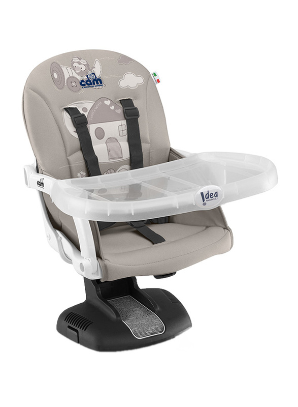 Cam Idea Booster Baby Feeding Chair, House, Grey