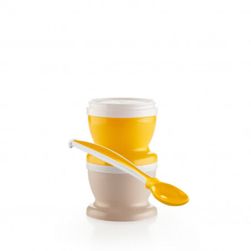 

Thermobaby 2 Layer Storage Food Jars W/ Spoon Yellow