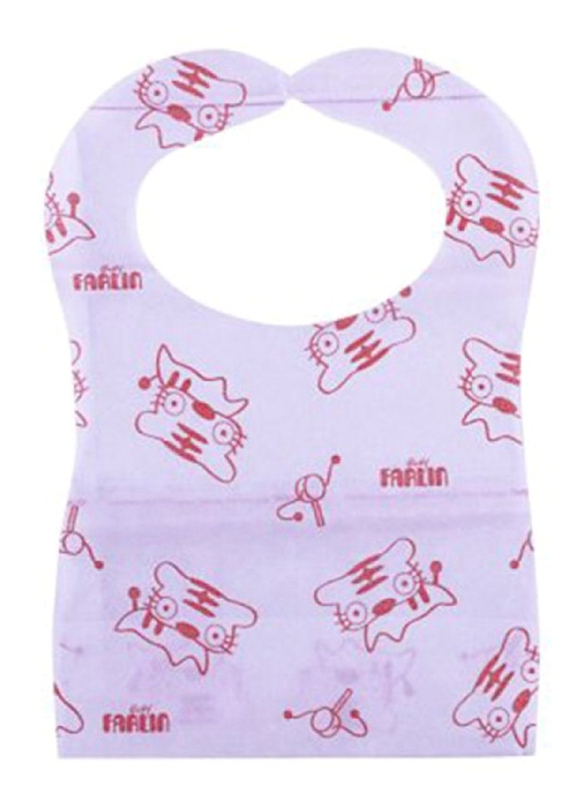 Farlin Disposable Baby Paper Bib, Pink/Blue