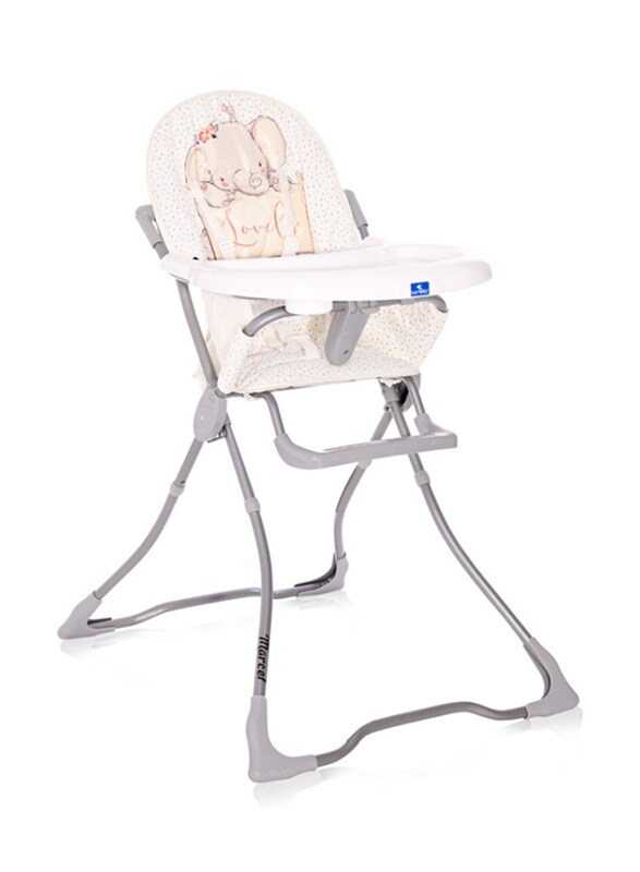 

Lorelli Classic Marcel Baby High Chair, Elephant, Grey