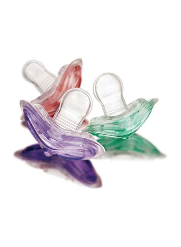 

Farlin Stretchy Pacifier, Red/Purple/Green