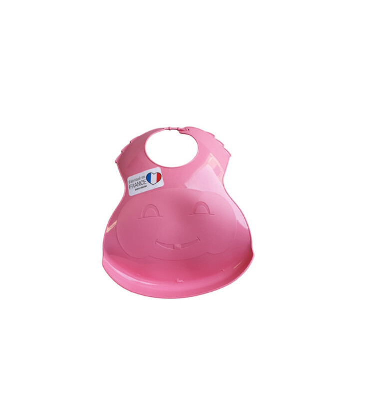 Waterproof Bib W/ Drip Pocket Pink