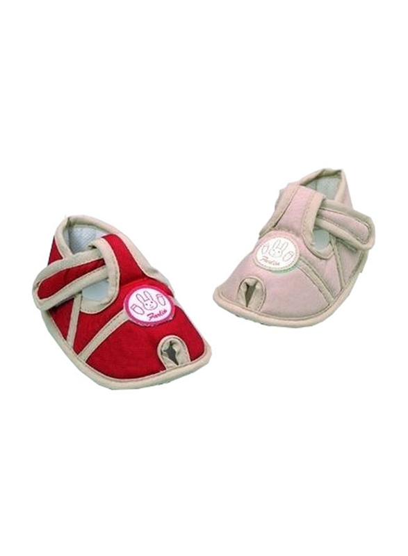 Farlin Baby Boots, 3-12 Months, Light Brown/Red