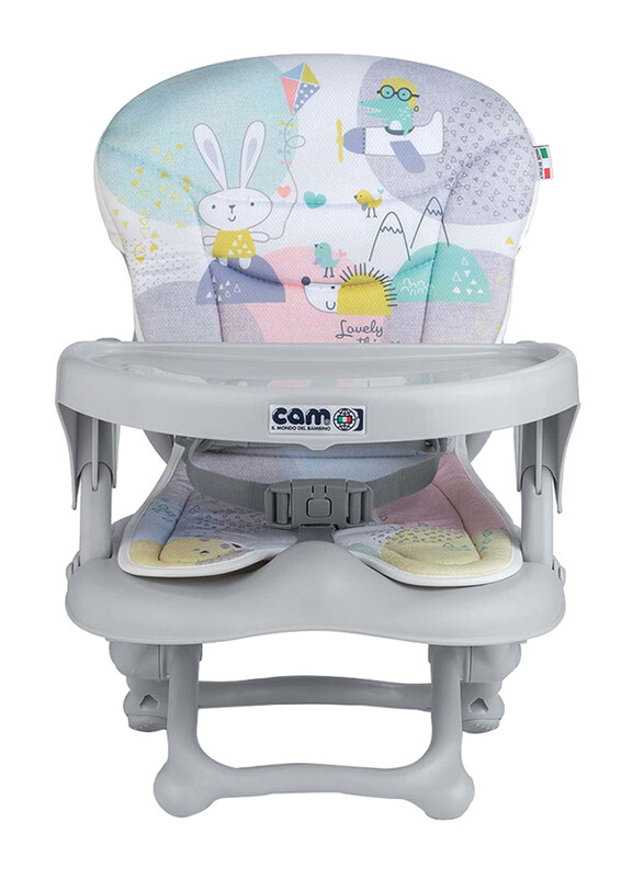 

Cam Smarty Pop Booster Baby Feeding Chair, Kites, Grey