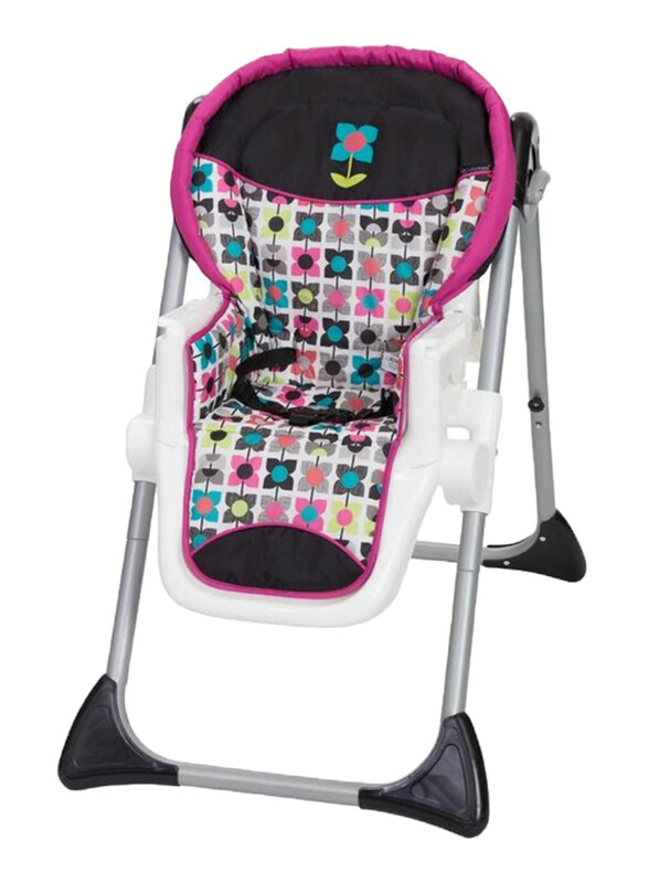 Baby Trend Sit-Right 3-in-1 High Chair for Girl, Bloom, Pink